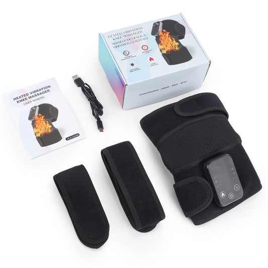 QJ™ Button Controller Heating Vibration Knee Pads Shoulder Pads Elbow Pads Intelligent Temperature Control Vibration Massage Moxibustion Hot Compress Device