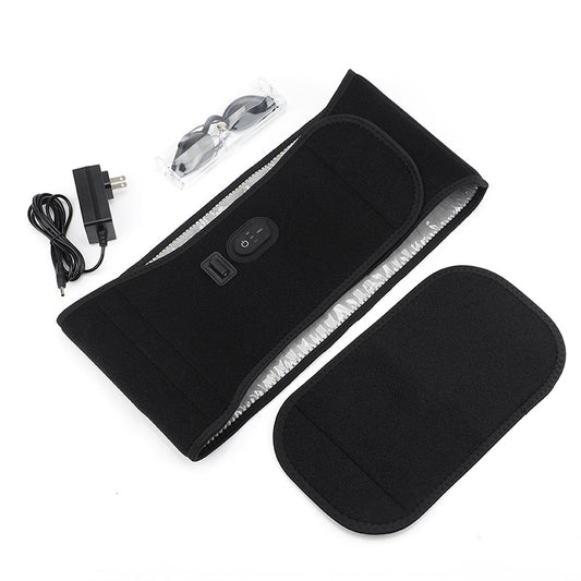 QJ™ LED Red Light Therapy Heating Waist Belt Electric Heating Infrared Heat Therapy Waist Belt Warm Direct Insertion Red Light Waist Support Belt