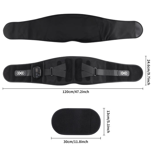 QJ™ Wireless Waist Massager Electric Heating Massage Hot Compress Support Waist Belt Intelligent Timing Waist Belt