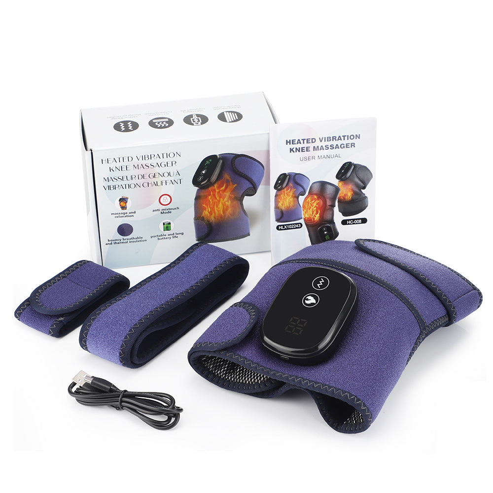 QJ™ Red Light Heating Massage Knee Pads Shoulder Pads Elbow Pads Smart Wireless Heating Infrared Therapy Mugwort Old Cold Legs