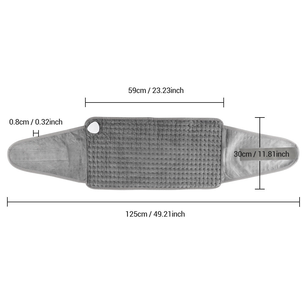 QJ™ Upgraded Waist Support Belt with Heating, 9-Level Temperature Adjustment, 4-Level Fixed Heating Pad, Multi-Functional Heating Pad, Physiotherapy Electric Blanket