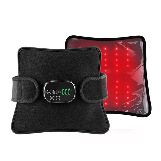 QJ™ New Multifunctional Red Light Therapy Belt Heating Massage Leg Knee LED Infrared Light Therapy Pad Wireless Model
