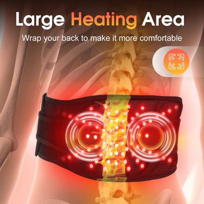 QJ™ New Red Light Therapy Massage Waist Belt Leg Belt Wireless Charging Heating Warm Palace Belt Hot Compress Waist Support Device