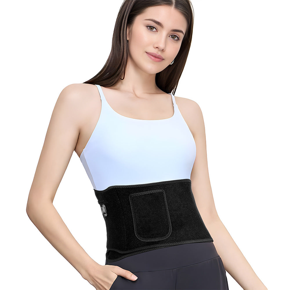 QJ™ Heating Vibration Massage Red Light Belt 660nm Relieve Muscle Fatigue Waist Support Belt 850nm Near Infrared Therapy