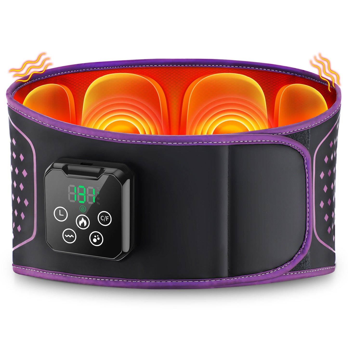 QJ™ Waist Massager Air Pressure Massager Wireless Hot Compress Physiotherapy Soothe Pain Airbag Massage Waist Support Belt