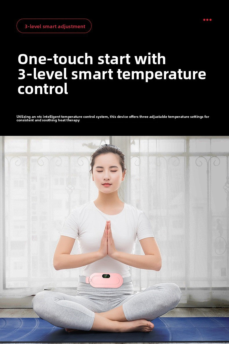 QJ™ Electric Heating Belt for Menstrual Cramps, Menstrual Pain Relief Device, Heating and Massaging Waist Belt for Women