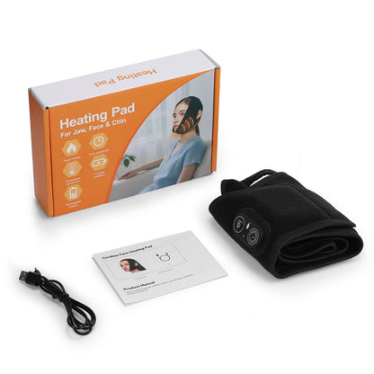 QJ™ Rechargeable Face Warmer Band with 3 Heat Levels for Relaxation and Comfort