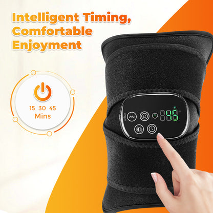 QJ™ New Multifunctional Red Light Therapy Belt Heating Massage Leg Knee LED Infrared Light Therapy Pad Wireless Model