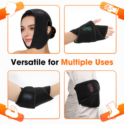 QJ™ Rechargeable Face Warmer Band with 3 Heat Levels for Relaxation and Comfort
