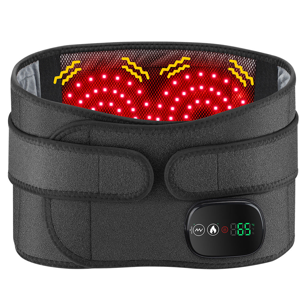QJ™ Red Light Heating Massage Waist Belt Intelligent Electric Heating Waist Support Hot Compress Waist Massager Factory