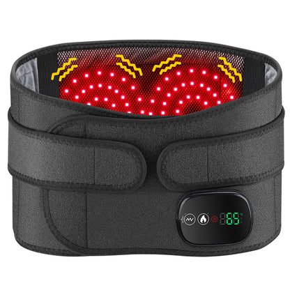 QJ™ Red Light Heating Massage Waist Belt Intelligent Electric Heating Waist Support Hot Compress Waist Massager Factory
