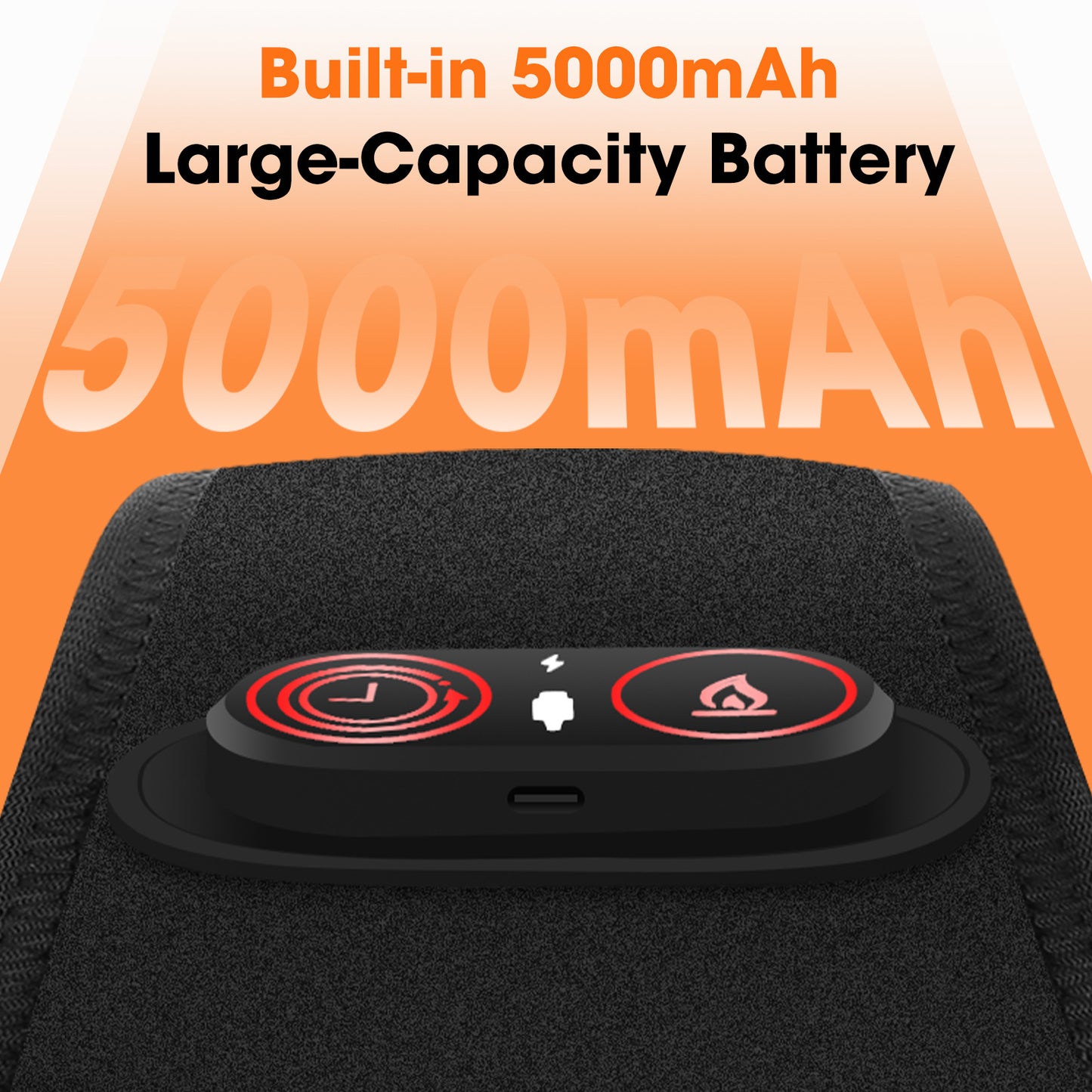 QJ™ Rechargeable Face Warmer Band with 3 Heat Levels for Relaxation and Comfort