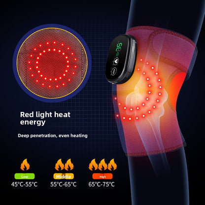 QJ™ Red Light Heating Massage Knee Pads Shoulder Pads Elbow Pads Smart Wireless Heating Infrared Therapy Mugwort Old Cold Legs