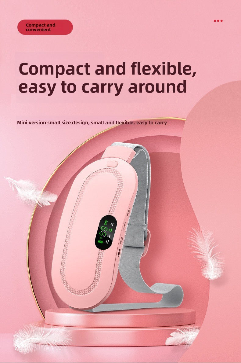 QJ™ Electric Heating Belt for Menstrual Cramps, Menstrual Pain Relief Device, Heating and Massaging Waist Belt for Women