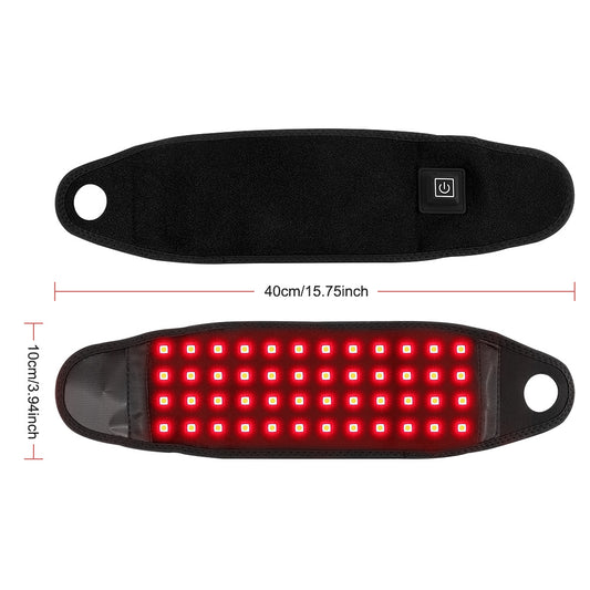 Hot Selling QJ™ 48 LED Red Light Therapy Wrap with Smart Timing Adjustable Heat Wrist Support 660nm 850nm Pain Relief