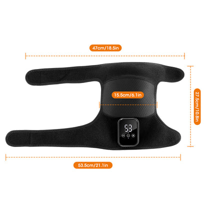 QJ™ Electric Heating Massage Knee Pads Three-Speed Extended Version Knee Pads USB Rechargeable Smart Timed Heating Knee Pads