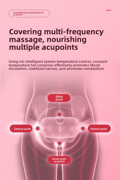 QJ™ Electric Heating Belt for Menstrual Cramps, Menstrual Pain Relief Device, Heating and Massaging Waist Belt for Women