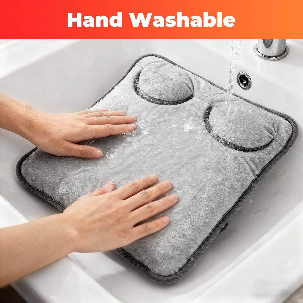 QJ™ USB Plug-in Electric Foot Warmer Pad for Home and Office, Quick Heat, Four Temperature Control Levels, Foot Warming Artifact, Heating Pad, Foot Warmer