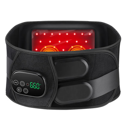 QJ™ Vibration Massage Support Elastic Waist Belt 48 Infrared 660850 Heat Therapy Red Light Waist Belt Physiotherapy