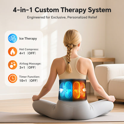 QJ™ Wireless Ice Compress Air Pressure Massage Belt Cold and Hot Switch Heating Belt Health Care Protective Gear