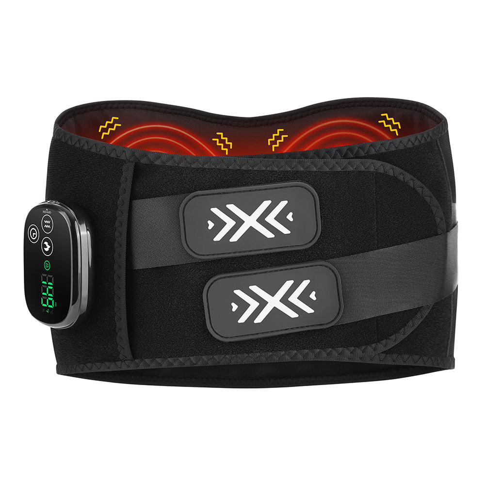 QJ™ Red Light Therapy Heating Massager Belt for Lower Back Pain Relief, Infrared Waist Support with Adjustable Strap