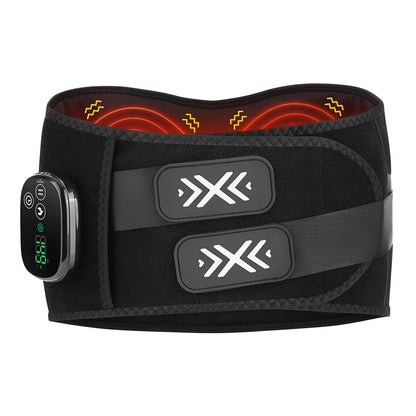 QJ™ Red Light Therapy Heating Massager Belt for Lower Back Pain Relief, Infrared Waist Support with Adjustable Strap