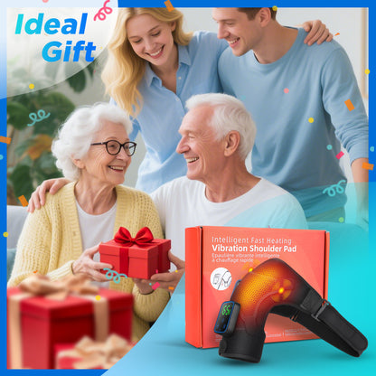 QJ™ Private Model Graphene Electric Heating Shoulder Pad APP Wireless Control Detachable Hot Compress Massage Shoulder Massager