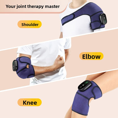 QJ™ Red Light Heating Massage Knee Pads Shoulder Pads Elbow Pads Smart Wireless Heating Infrared Therapy Mugwort Old Cold Legs