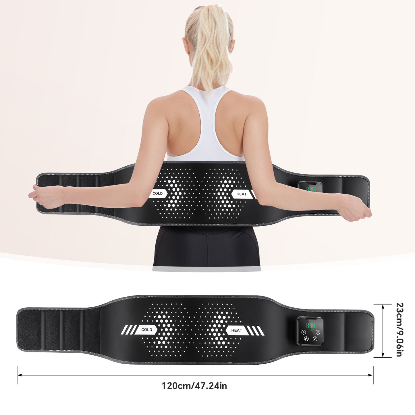 QJ™ Wireless Ice Compress Air Pressure Massage Belt Cold and Hot Switch Heating Belt Health Care Protective Gear