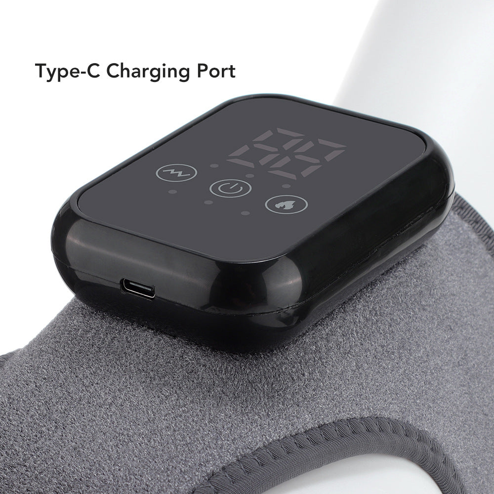 QJ™ New Electric Heated Ankle Rechargeable Vibration Massage Heat Therapy Ankle Joint Physiotherapy Device Ankle Heat Therapy Massage