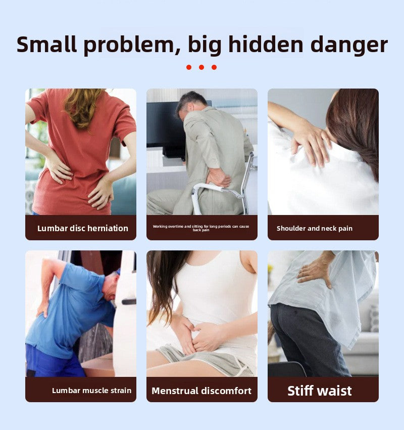 QJ™ LED Red Light Therapy Heating Waist Belt Electric Heating Infrared Heat Therapy Waist Belt Warm Direct Insertion Red Light Waist Support Belt