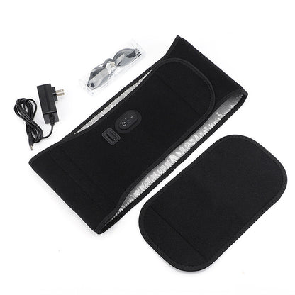 QJ™ LED Red Light Therapy Heating Waist Belt Electric Heating Infrared Heat Therapy Waist Belt Warm Direct Insertion Red Light Waist Support Belt