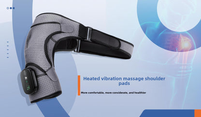 QJ™ Electric Heating Shoulder Brace for Shoulder Pain Relief, Shoulder Periarthritis, Heat Therapy, Shoulder Warmth, Sleep Vibration Massage, Heating Shoulder Brace