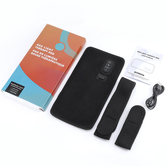 QJ™ 72-Piece 3-Core Red Light Therapy Lamp Board 660/850 Infrared Smart Timer Waist Support Belt