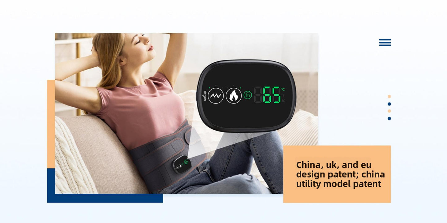 QJ™ Red Light Heating Massage Waist Belt Intelligent Electric Heating Waist Support Hot Compress Waist Massager Factory