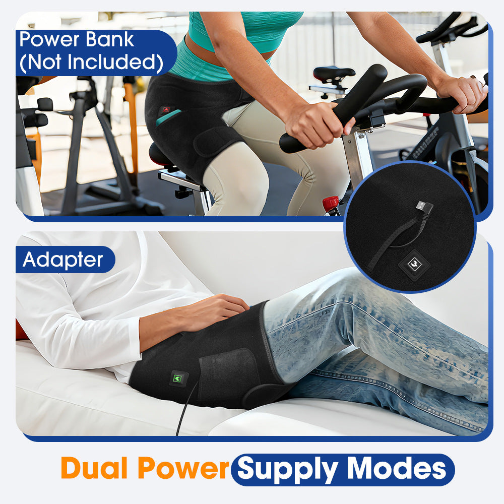 QJ™ Electric Heating Hip Protector 105 Red Light 660/850nm Lamp Beads Heating Waist Belt Hip Hot Compress Physiotherapy Instrument