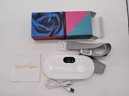 QJ™ Electric Heating Belt for Menstrual Cramps, Menstrual Pain Relief Device, Heating and Massaging Waist Belt for Women