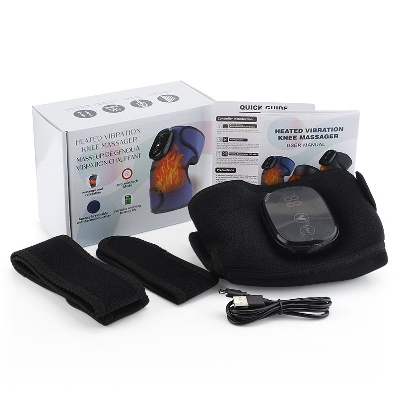 QJ™ Heated Knee Pads Shoulder Pads Elbow Pads Smart Heating Massage Old Cold Legs Wireless Temperature Control Knee Massager