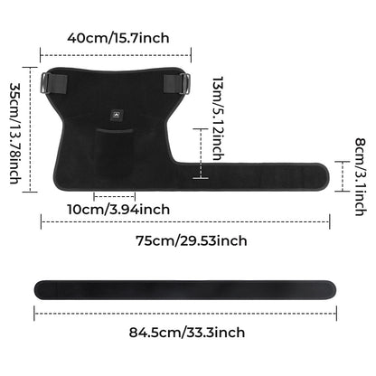 QJ™ Electric Heating Hip Protector 105 Red Light 660/850nm Lamp Beads Heating Waist Belt Hip Hot Compress Physiotherapy Instrument