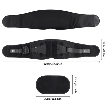 QJ™ Wireless Waist Massager Electric Heating Massage Hot Compress Support Waist Belt Intelligent Timing Waist Belt