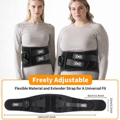 QJ™ Wireless Waist Massager Electric Heating Massage Hot Compress Support Waist Belt Intelligent Timing Waist Belt