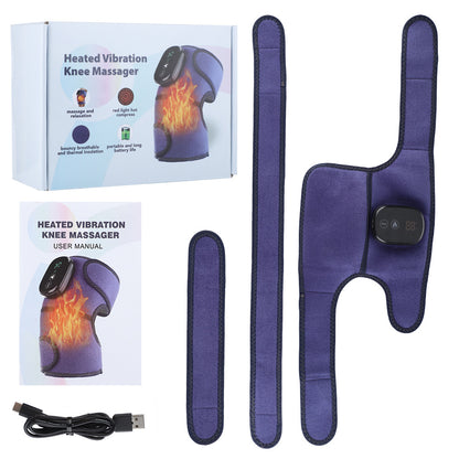 QJ™ Red Light Heating Massage Knee Pads Shoulder Pads Elbow Pads Smart Wireless Heating Infrared Therapy Mugwort Old Cold Legs