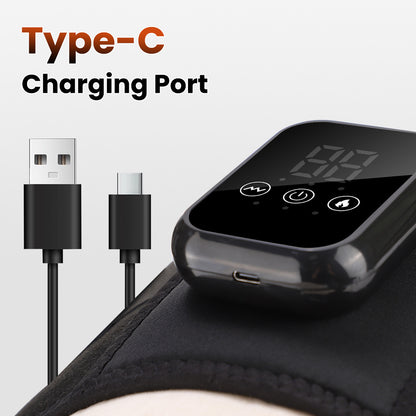 QJ™ 3-Level Heat Therapy Vibrating Massage Support Belt Warm Heat Therapy Multi-Functional Waist Massager