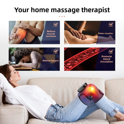 QJ™ Red Light Heating Massage Knee Pads Shoulder Pads Elbow Pads Smart Wireless Heating Infrared Therapy Mugwort Old Cold Legs