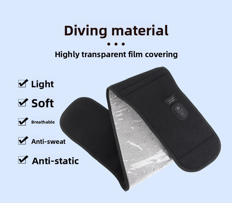 QJ™ LED Red Light Therapy Heating Waist Belt Electric Heating Infrared Heat Therapy Waist Belt Warm Direct Insertion Red Light Waist Support Belt