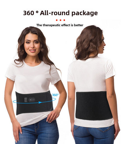 QJ™ LED Red Light Therapy Heating Waist Belt Electric Heating Infrared Heat Therapy Waist Belt Warm Direct Insertion Red Light Waist Support Belt
