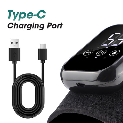 QJ™ Heated Shoulder Brace USB Rechargeable Middle-Aged and Elderly Joint Physiotherapy Instrument Three-Stage Hot Compress Shoulder Massager