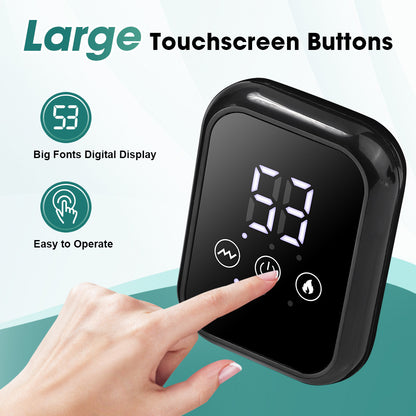 QJ™ Heated Shoulder Brace USB Rechargeable Middle-Aged and Elderly Joint Physiotherapy Instrument Three-Stage Hot Compress Shoulder Massager