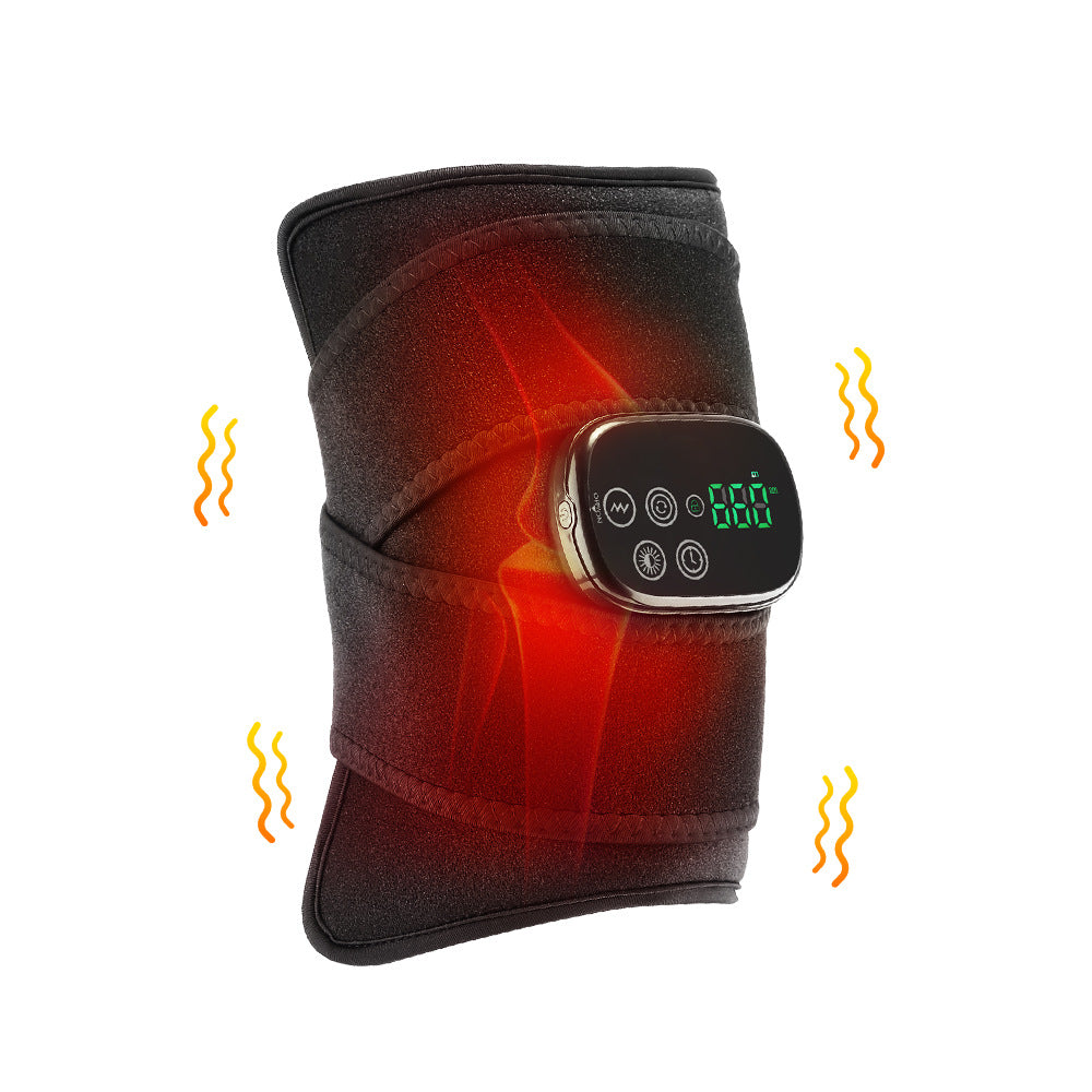 QJ™ New Multifunctional Red Light Therapy Belt Heating Massage Leg Knee LED Infrared Light Therapy Pad Wireless Model