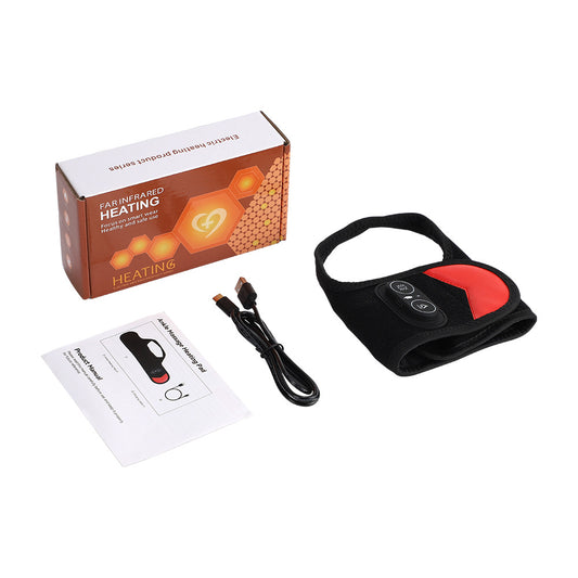 QJ™   36 LED Beads Ankle Massager 660 850nm Red Light Far Infrared Heating Vibration Bracelet for Foot Pain Relief